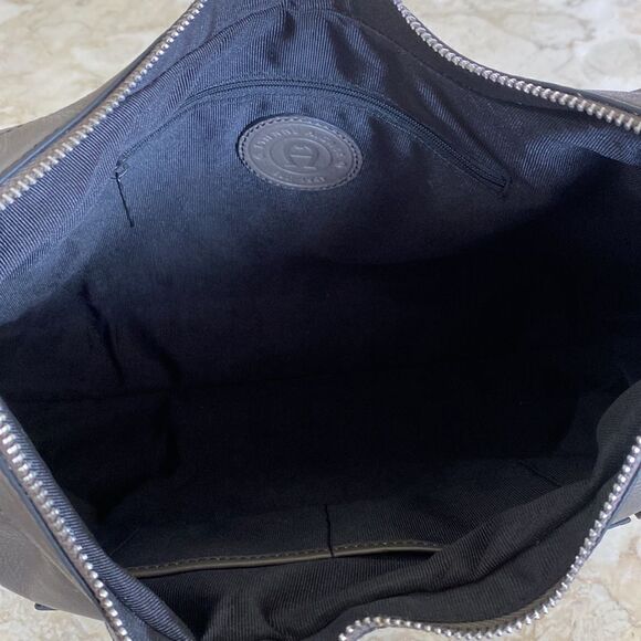 Etienne Aigner Grey Leather Shoulder Bag - Picture 11 of 13
